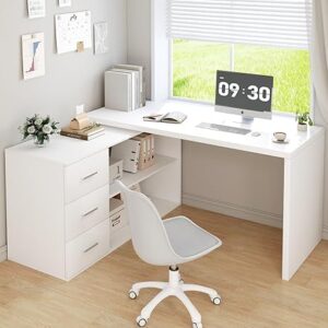 amazon office desk with drawers