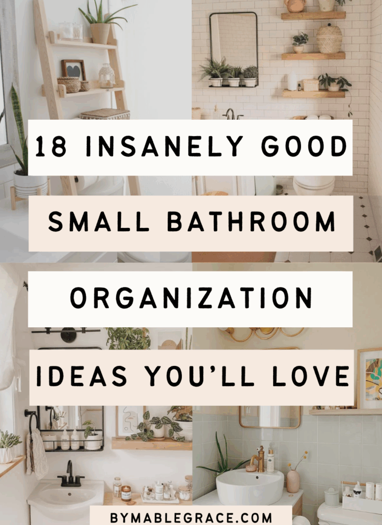 small bathroom organization ideas