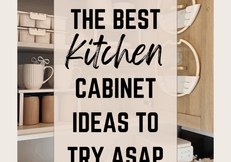 kitchen cabinet organizing ideas
